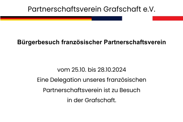 Bürgerbesuch französischer Partnerschaftsverein